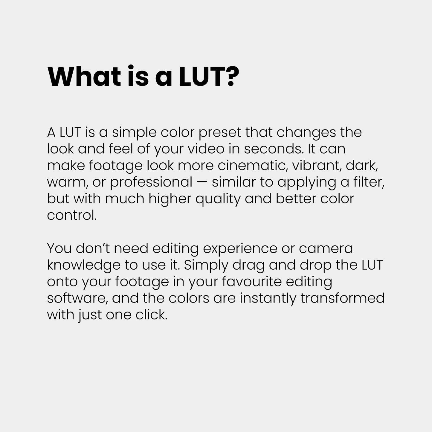 175 Movie LUTs Pack