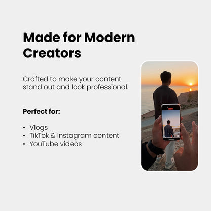 Creator Grade Pack - Turn amateur footage into cinematic shots