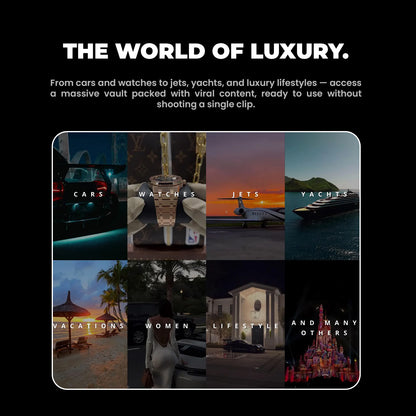 30'000 Luxury B-Roll Clips - Your Shortcut to Viral Content